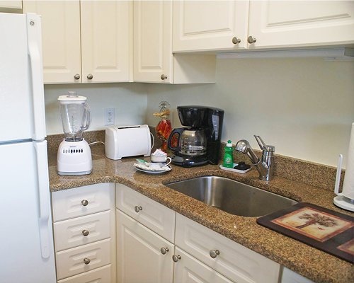 A well equipped kitchen.