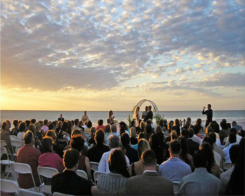 Beach wedding.