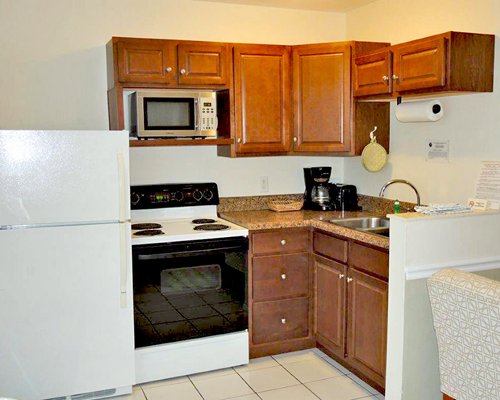 A well equipped kitchen.
