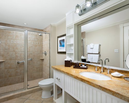 Elegant Bathroom with Standing shower at Southernmost Beach Resort