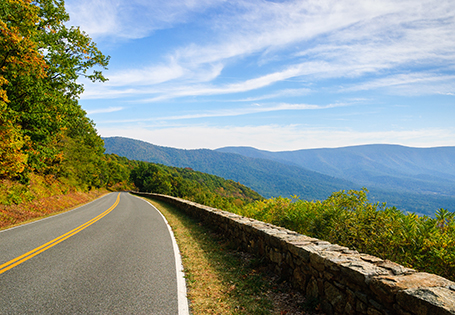 Mountain drive in Shenandoah