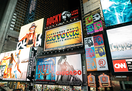 Billboards in New York City's Time Square