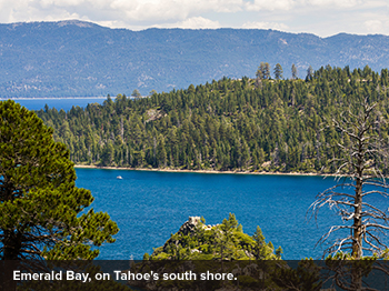 Emerald Bay on Lake Tahoe's South Shore