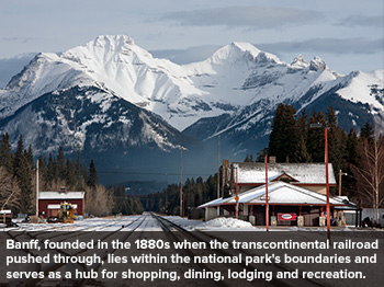 Transcontinental Railroad in Banff