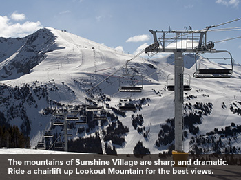 Skiing in Sunshine Village