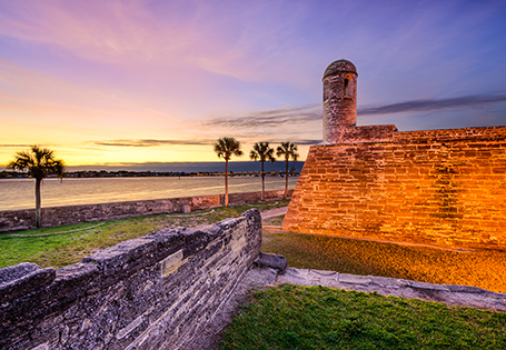 Image of a historic fort at a national park