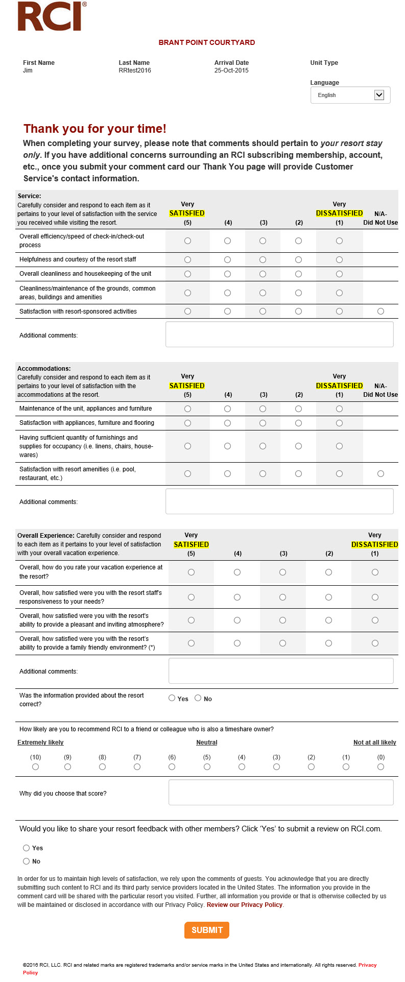 Comment Cards