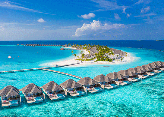 4. Escape to an incredible paradise resort in Maldives