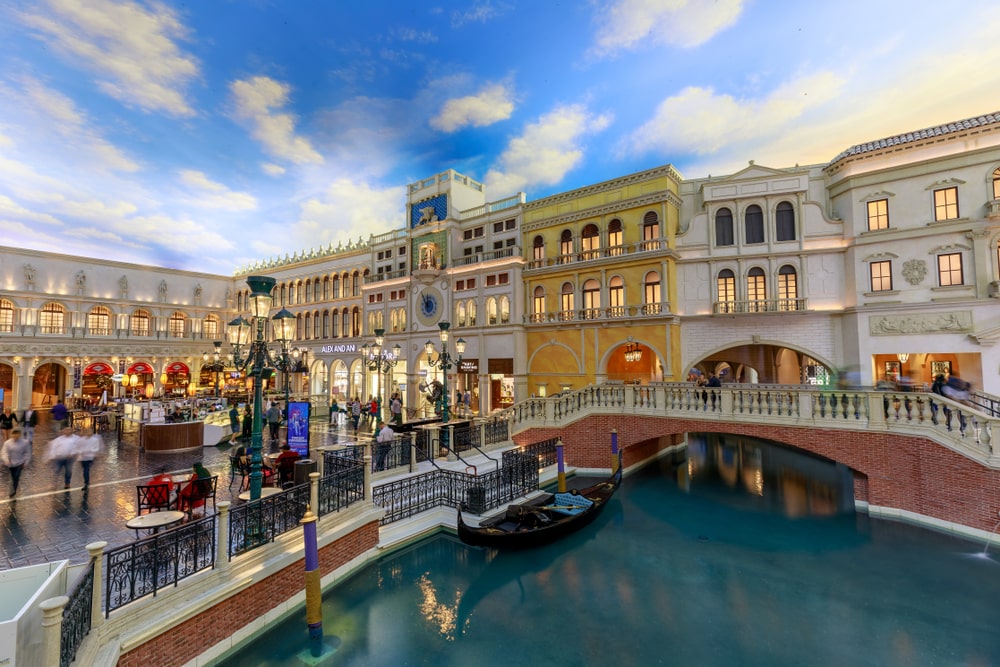 Shopping will take you to places at once: To Las Vegas, and the romantic canals of Venice.