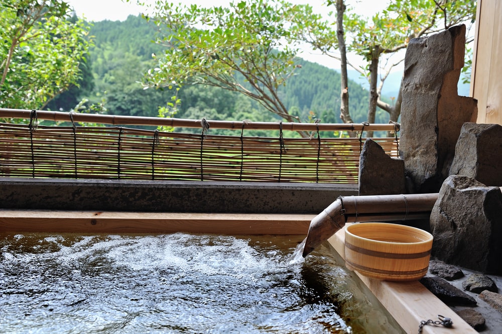 Recharge and unwind at an Onsen.