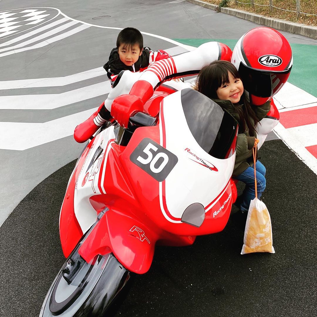 The Suzuka Circuit becomes a safe arena for children to go-kart during non-competition periods.