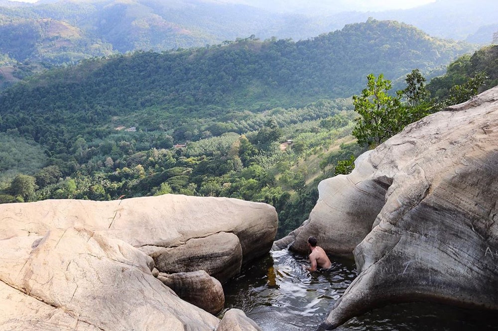 Diyaluma Falls is 220m-high and the second-highest waterfall in Sri Lanka.