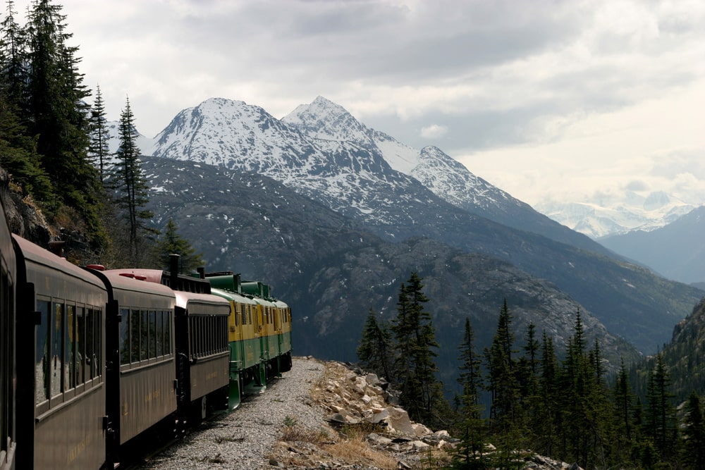  Interstate rail travel is a good way to take in the Canadian winter landscape, especially the Canadian Rockies.