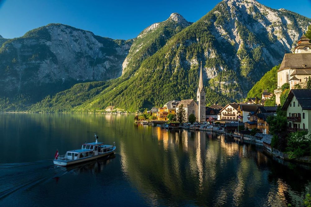 The beauty of Hallstatt makes the village a picture-perfect scene.