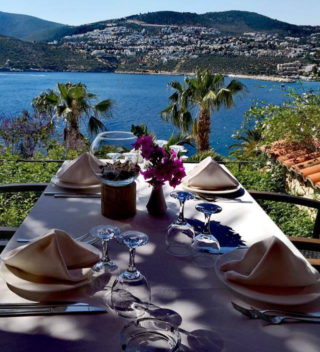 At Club Patara, your meals come with a spectacular sea view from the resort’s restaurant.