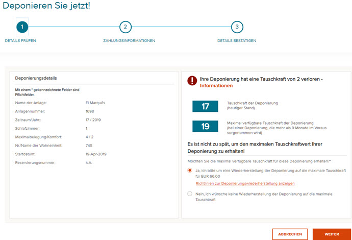 Deposit Restore Explained