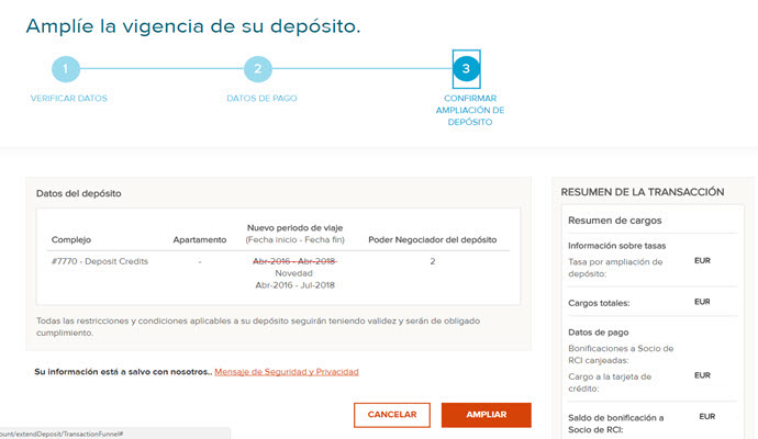 How to Extend Your Deposits