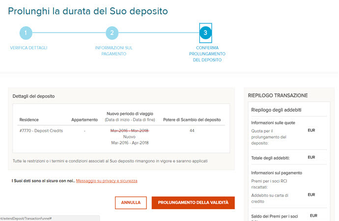 How to Extend Your Deposits