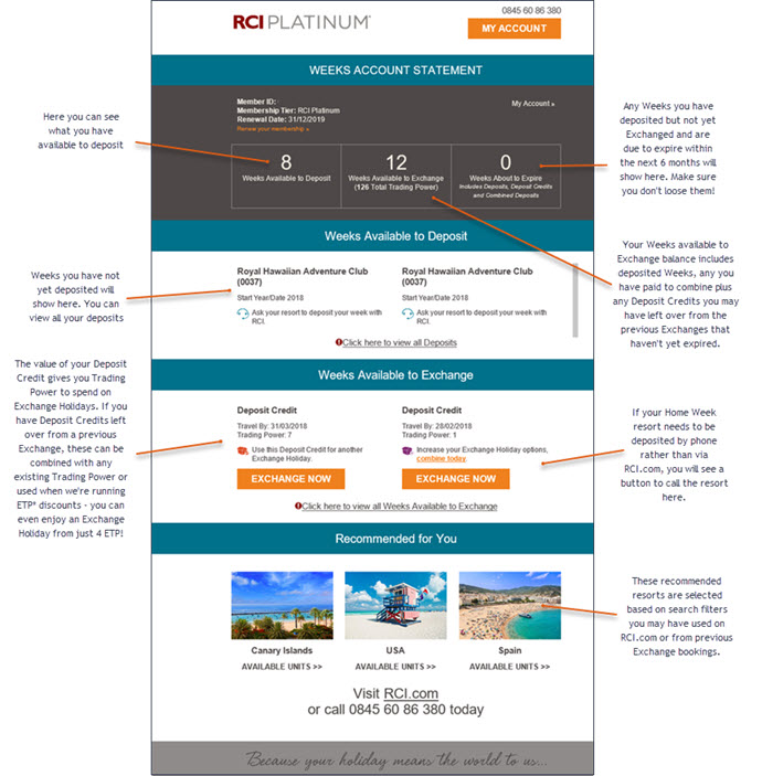 Understanding Your Weeks Account Statement