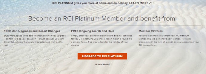 How to Upgrade to RCI Platinum