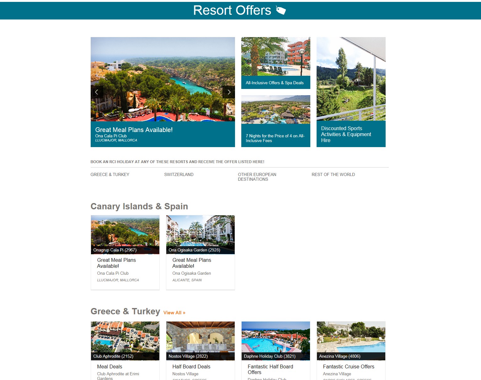 Resort Offers