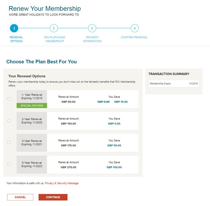 How to Renew Your RCI Membership