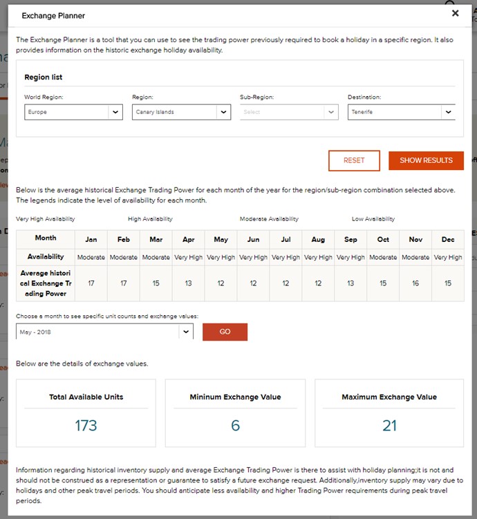 How to use the Exchange Planner